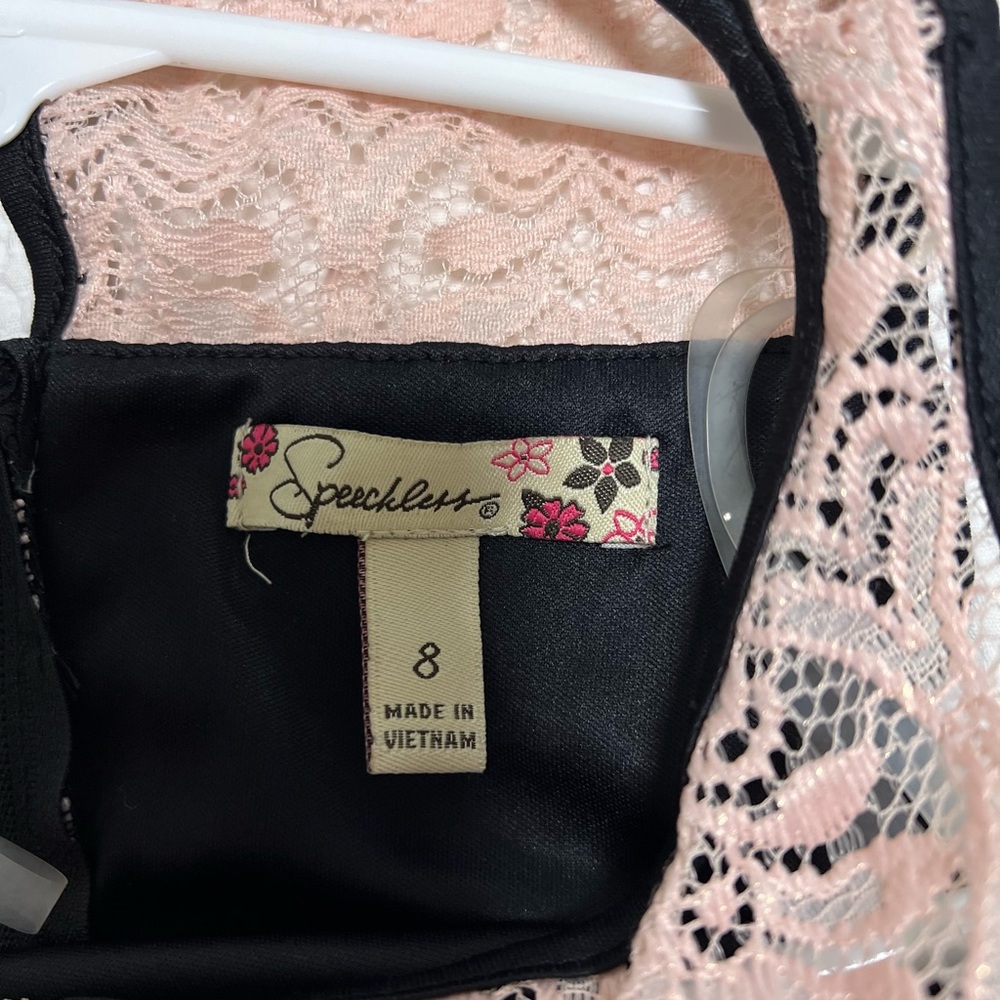 Speechless Blush Pink Lace Dress - Picture 5 of 10